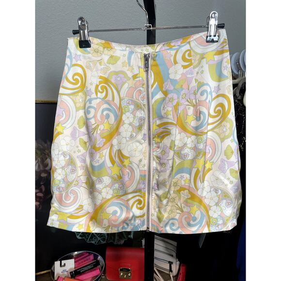 $135 For Love & Lemons AIKO MINI SKIRT HIGH WAIST Size XS - Picture 5 of 7